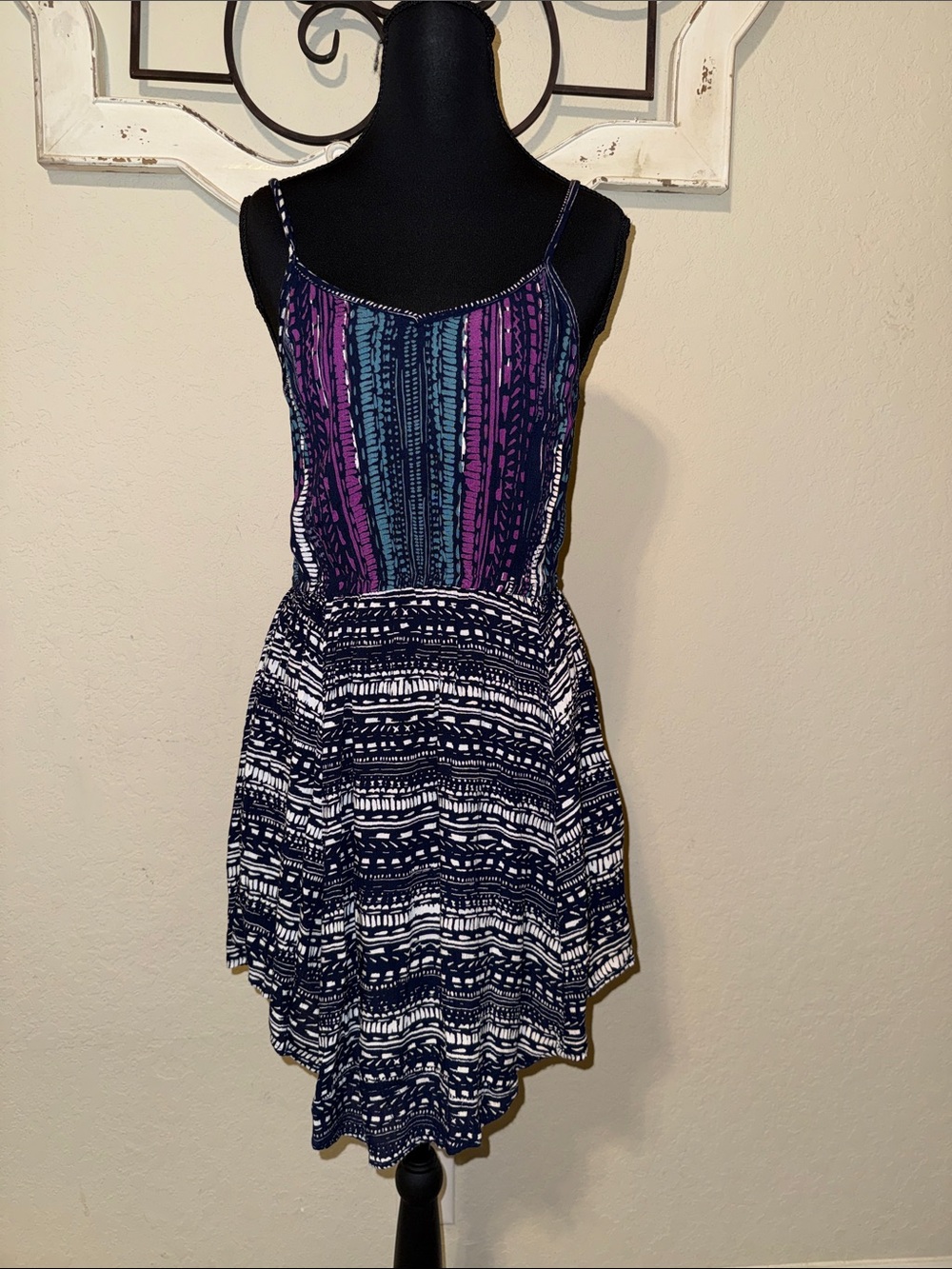 Angie Printed Spaghetti Strap Dress